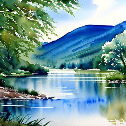 Watercolour river1