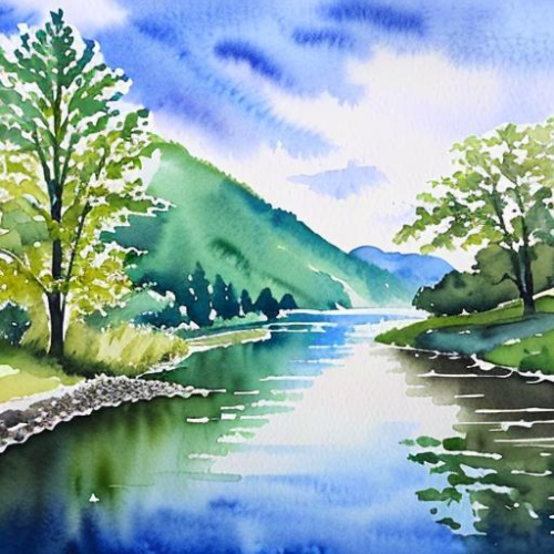 Watercolour river3
